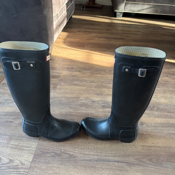 Hunter black knee boots - Picture 2 of 3